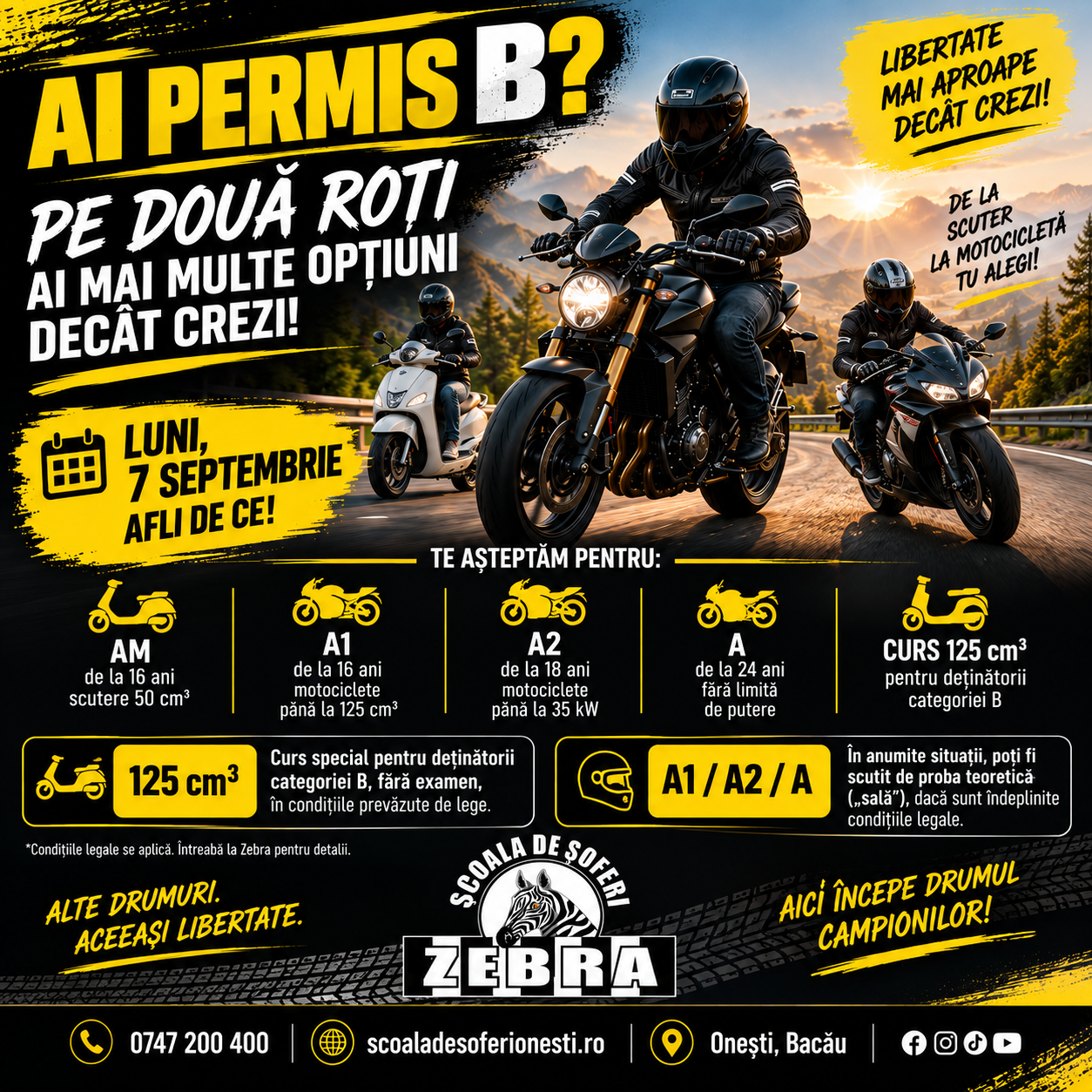 🏍️ AI PERMIS CATEGORIA B? ATUNCI AI MAI MULTE OPȚIUNI PE DOUĂ ROȚI DECÂT CREZI! 😎
